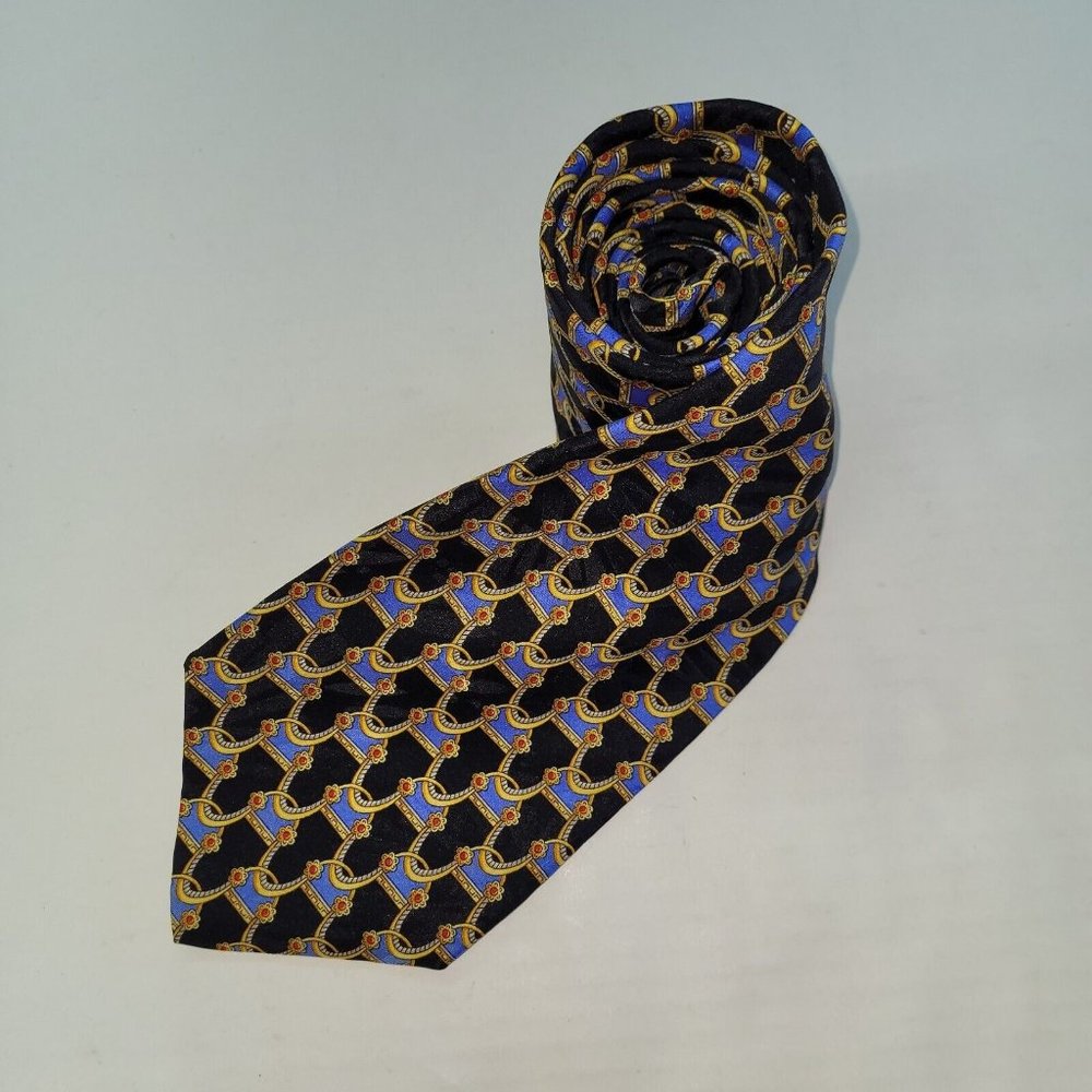 Rooster Mens Tie 64.5" Silk Handmade Geometric Print Necktie Office Made in USA‎
